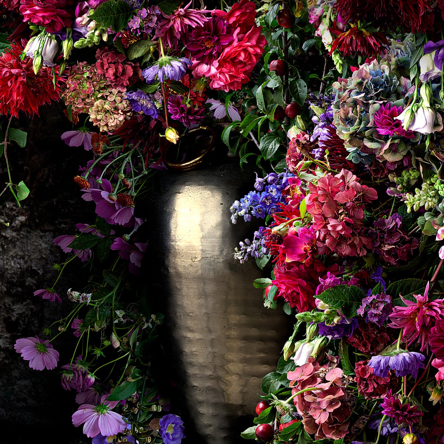 Dahlias and Gilt