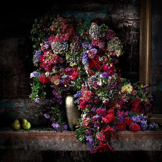 Dahlias on High Street Limited Edition Fine Art Print