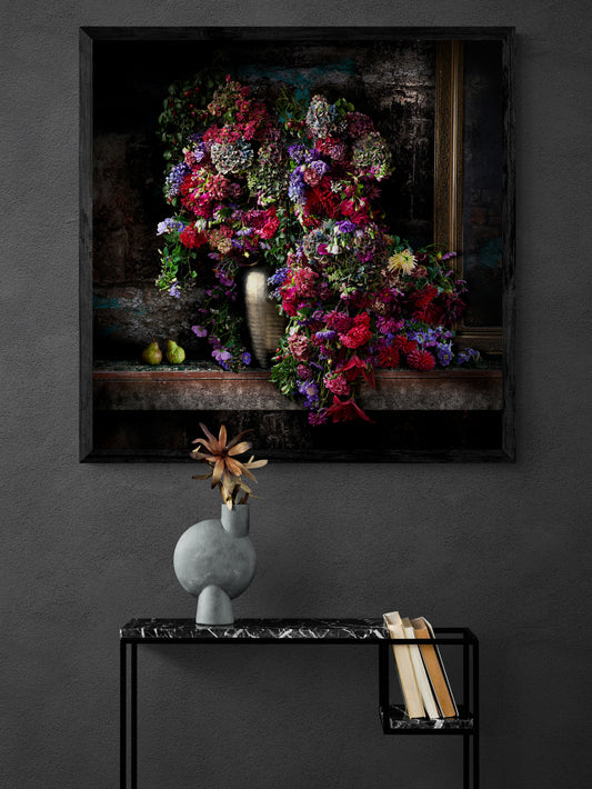 Dahlias on High Street Limited Edition Fine Art Print