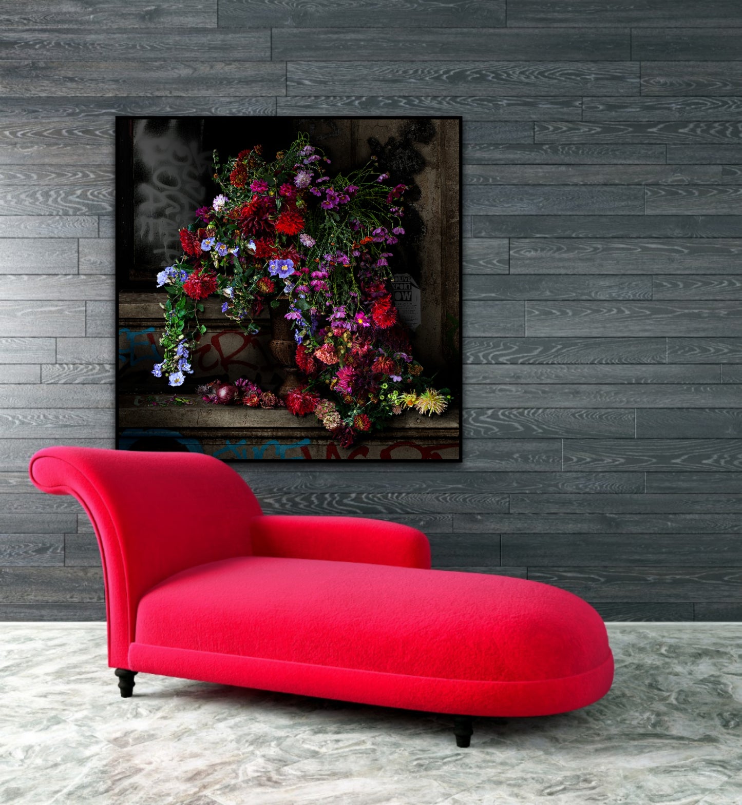 Dahlias and Red Onions Limited Edition Fine Art Print