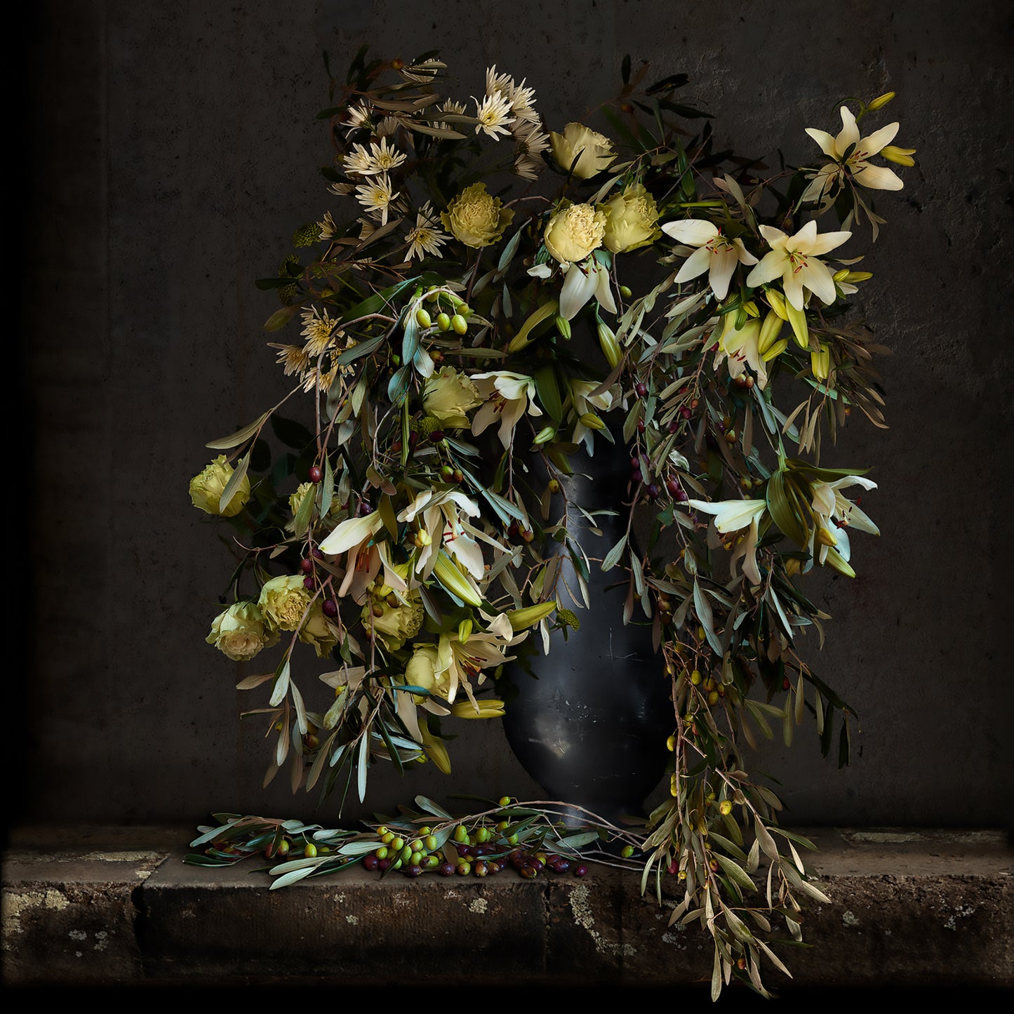 Olives and Pewter Fine Art Print - AVAILABLE AS A SMALL PRINT or  LARGE LIMITED EDITION