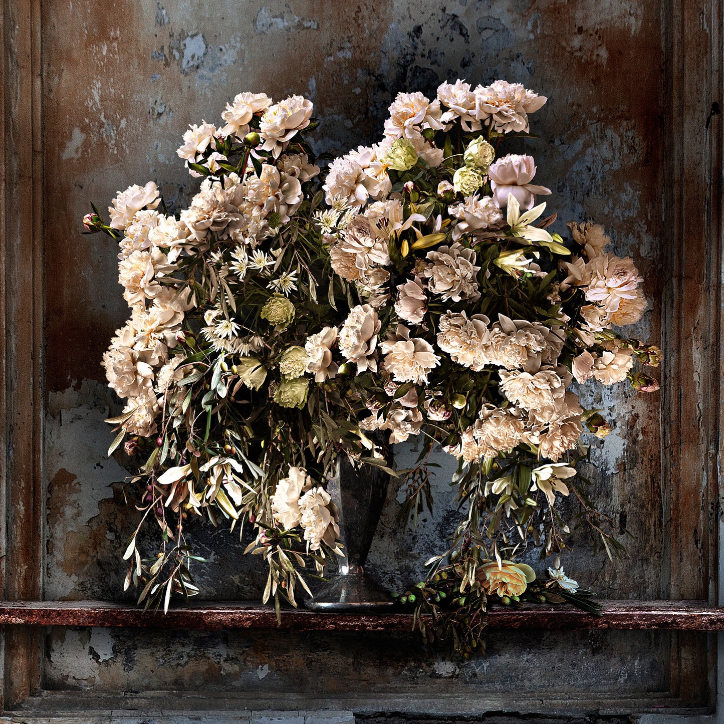 Olives and Peonies