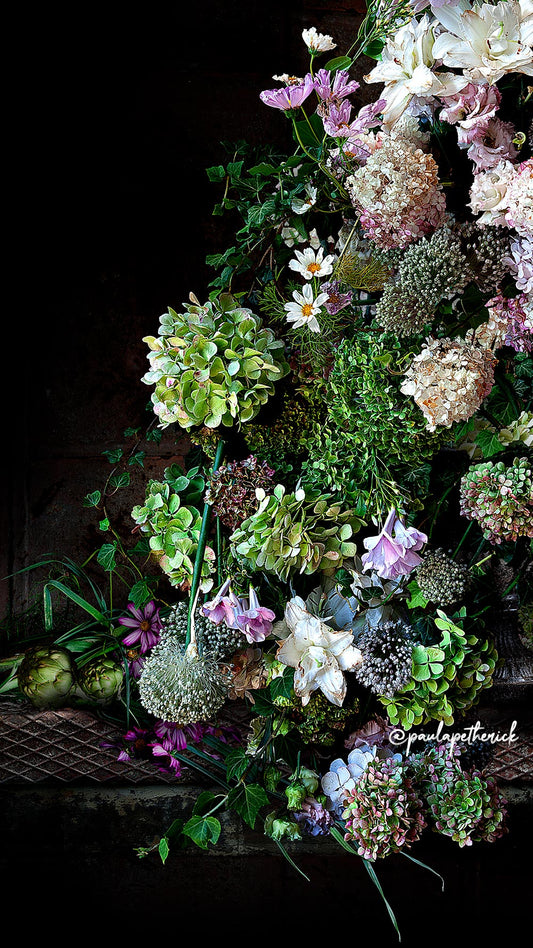 FREE Paula Petherick LEEKS & ARTICHOKES screensaver for mobiles