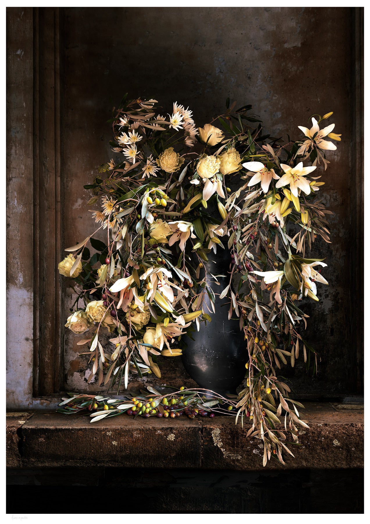 Olives and Pewter Fine Art Print
