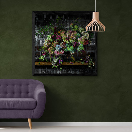 Aubergines and Morning Glory