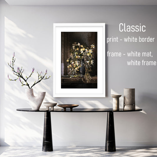 Olives and Pewter Small Art Print