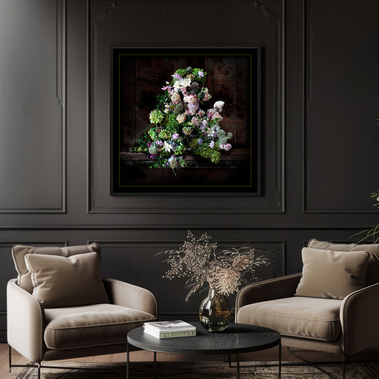 Hydrangeas and Ivy Fine Art Print
