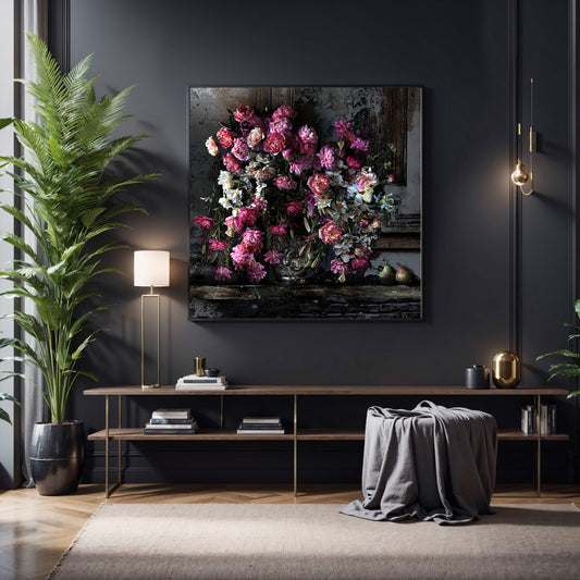 Peonies and Pears Fine Art Print