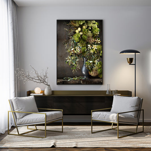 Olives and Hydrangeas Limited Edition Fine Art Print