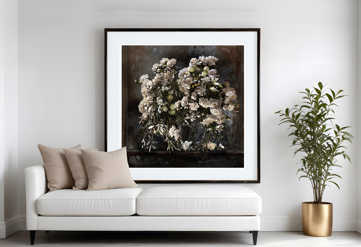 Olives and Peonies Fine Art Print