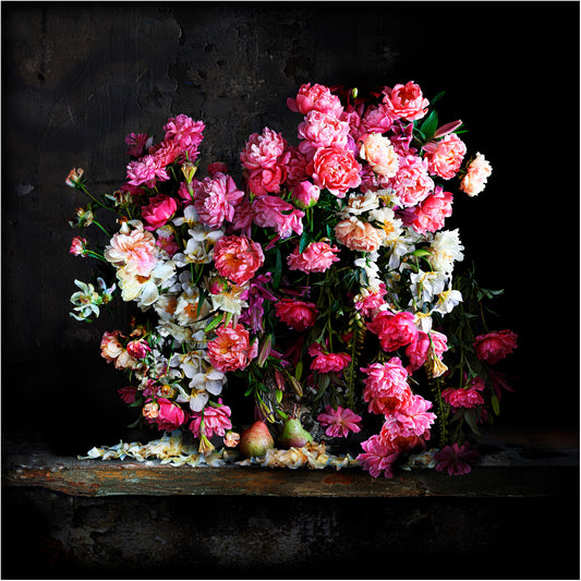 Peonies and Pears Fine Art Print