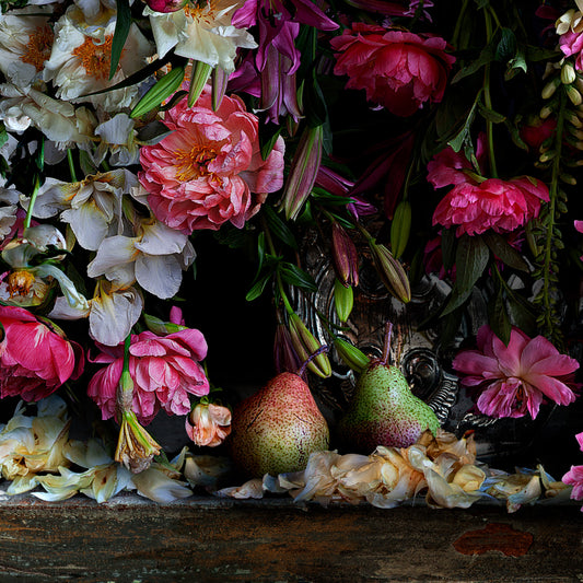 Peonies and Pears Fine Art Print