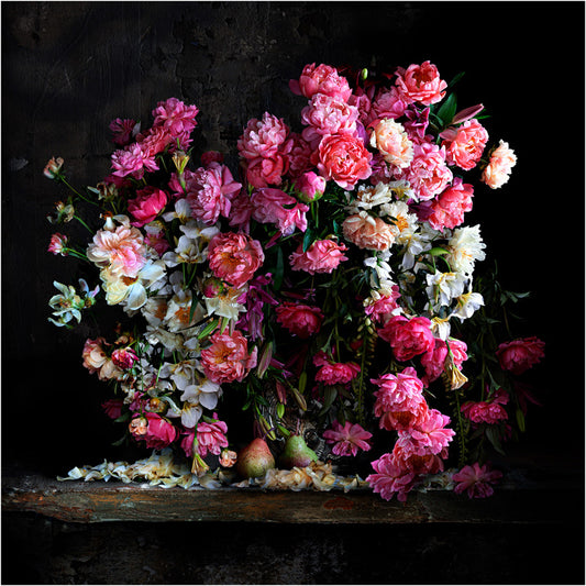 Peonies and Pears Fine Art Print