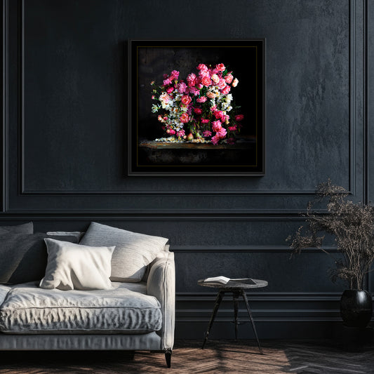 Peonies and Pears Fine Art Print