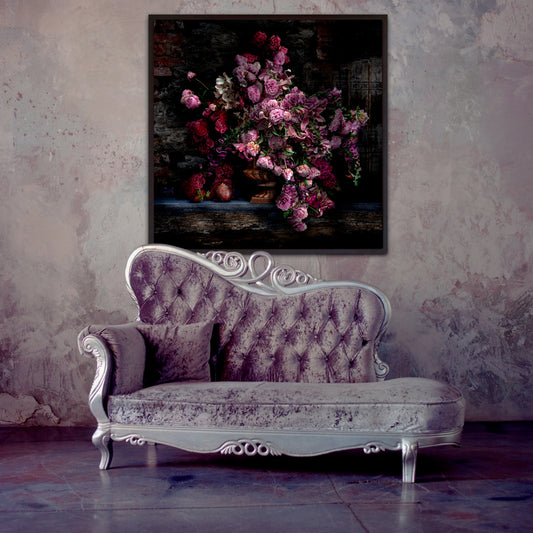 Peonies and Schist Fine Art Print - AVAILABLE AS A SMALL PRINT or LARGE LIMITED EDITION