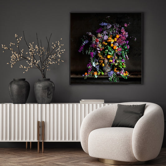 Peonies and Ivy Fine Art Print - AVAILABLE AS A SMALL PRINT or  LARGE LIMITED EDITION