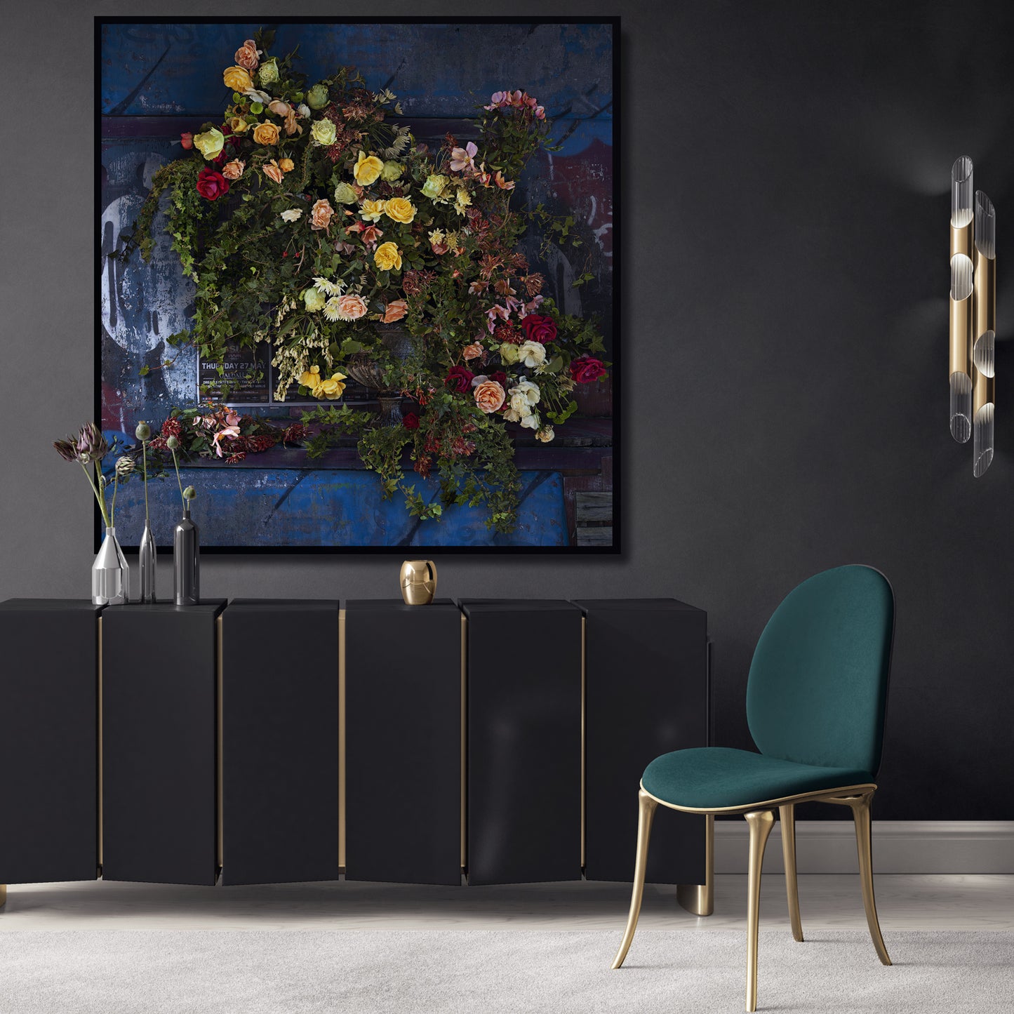 Roses and Ivy Fine Art Print - AVAILABLE AS A SMALL PRINT or  LARGE LIMITED EDITION